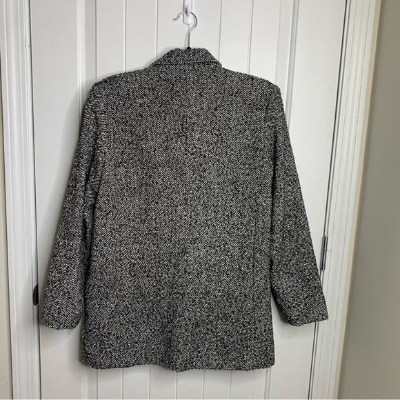 Steve Madden Stella Herringbone double breasted jacket size small minimalist - Picture 3 of 6